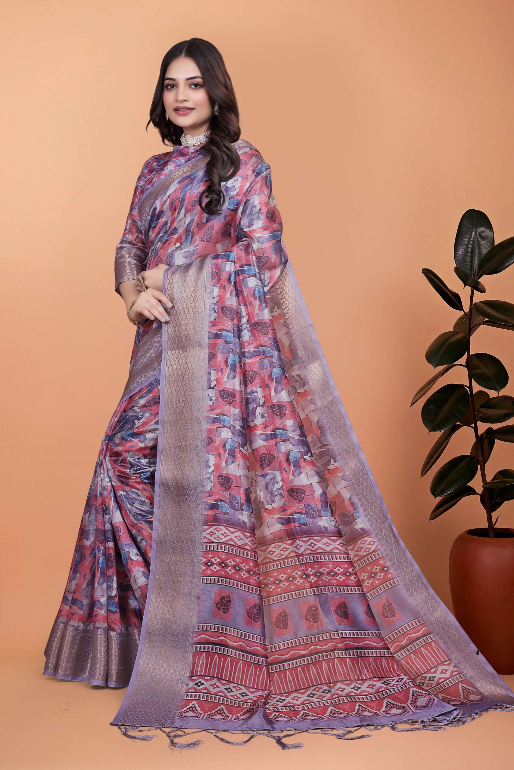 Embrace the freshness of pastel Saree