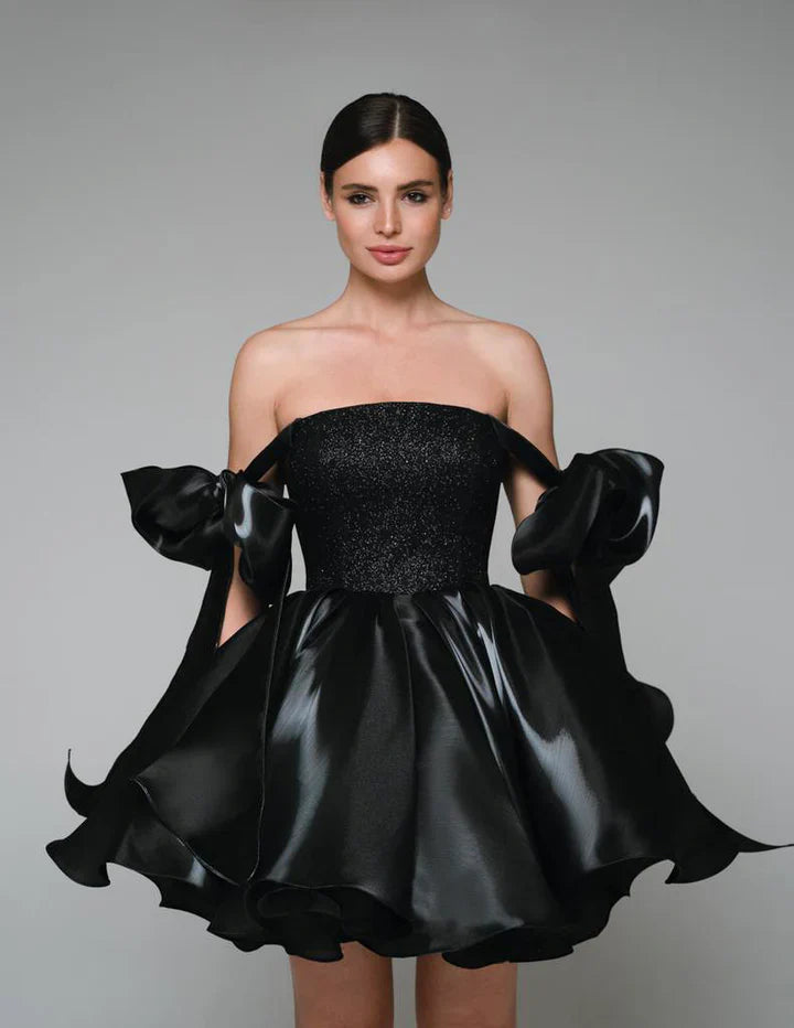 Larvik Elegance Bow Black Dress