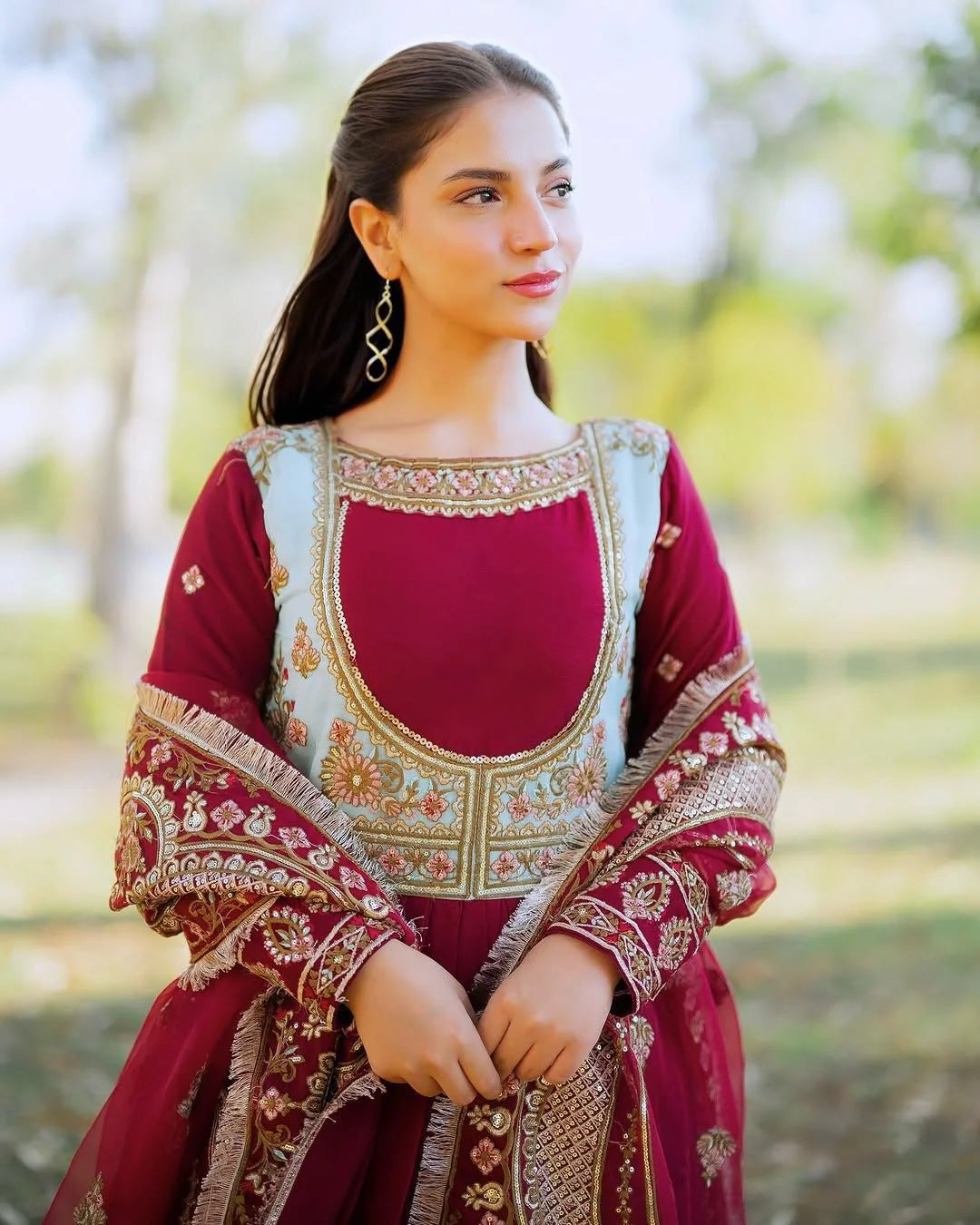 Snyvia Luxe Rajkumari Anarkali Suit