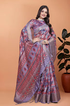 Embrace the freshness of pastel Saree