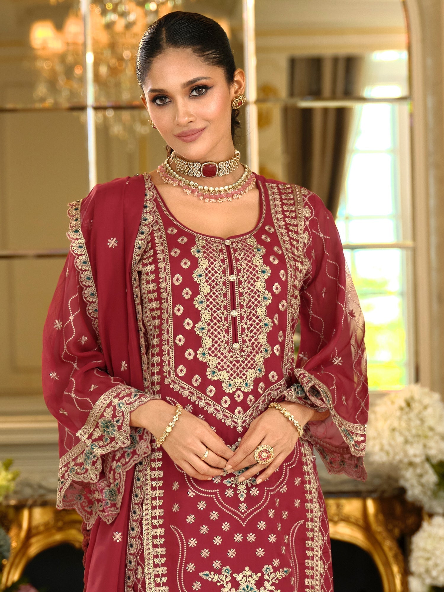 Riwaayat Kurti With Pant And Designer Dupatta