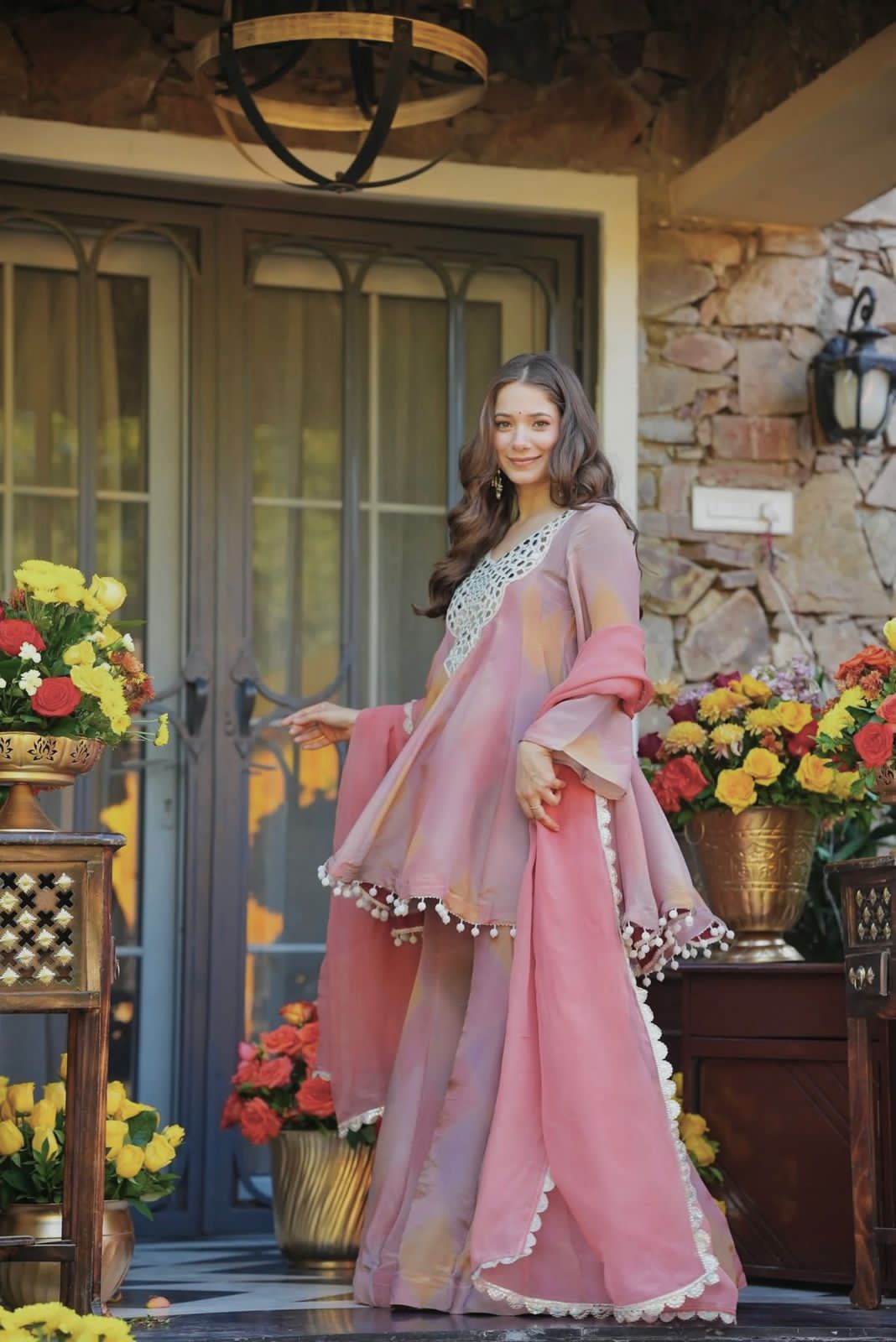 Mehrban Blush Sharara Set