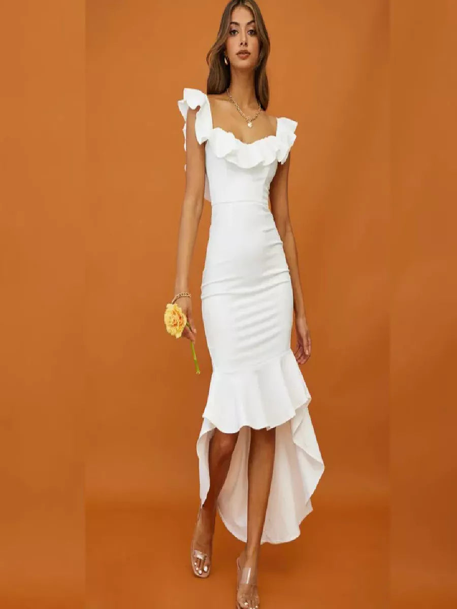 Melora Radiant White Dress - Snyvia