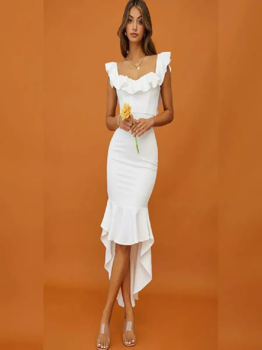 Melora Radiant White Dress - Snyvia
