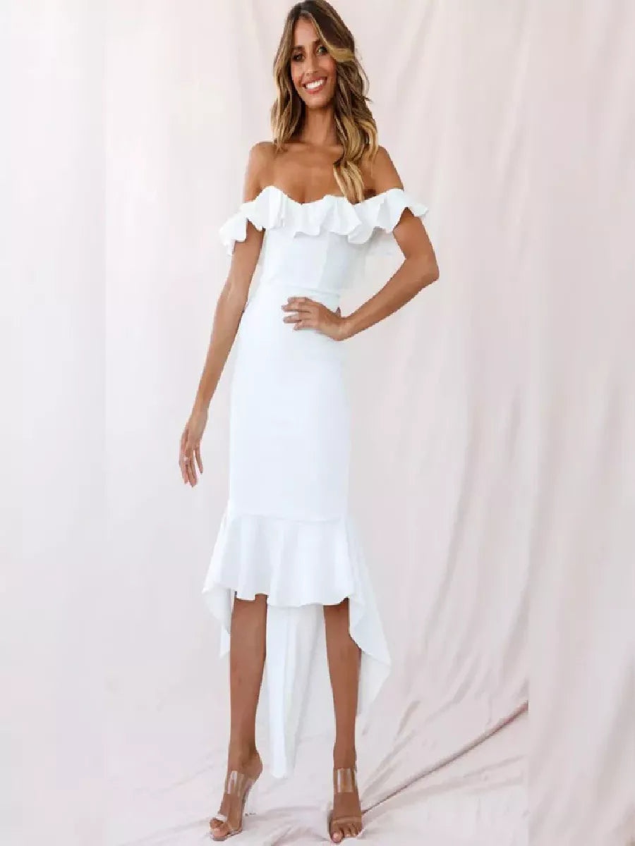Melora Radiant White Dress - Snyvia