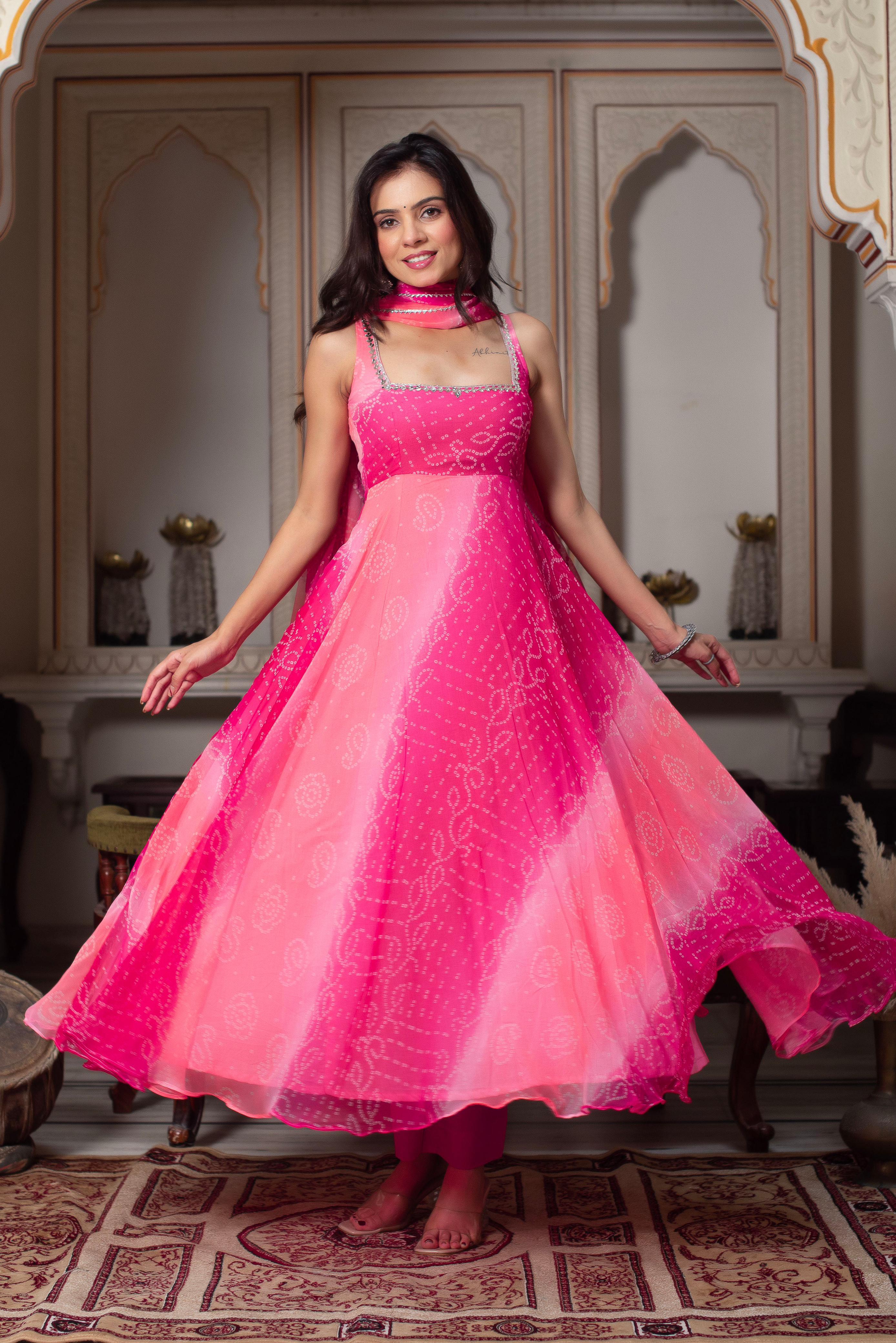 Modern Ethnic Mirror Work Pant Set
