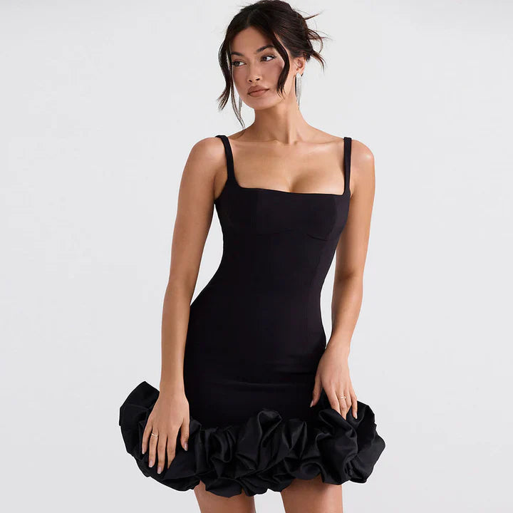 Molly Short Black Dress - Snyvia
