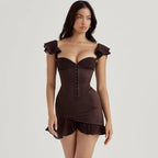 Myla Brown Styles Dress - Snyvia