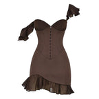 Myla Brown Styles Dress - Snyvia