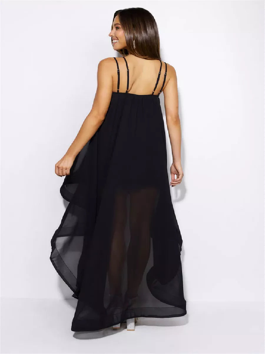 Odor Tail Cut Dress - Snyvia