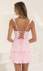 Pepto Delight Mini Dress - Snyvia