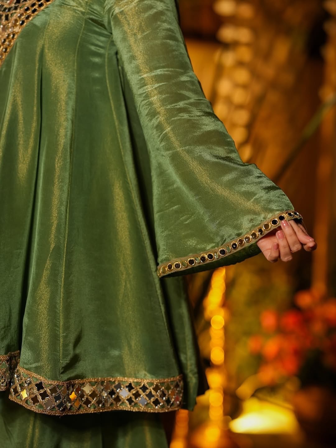 Radiant Luxe Mirror Anarkali Suit