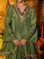 Radiant Luxe Mirror Anarkali Suit