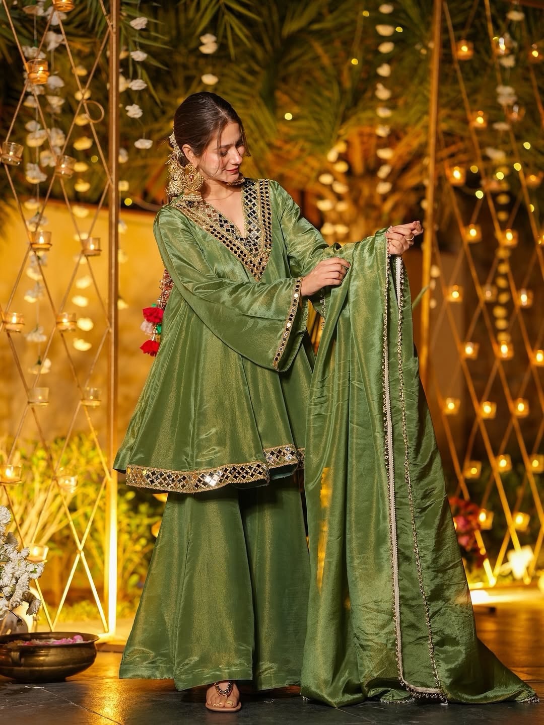 Radiant Luxe Mirror Anarkali Suit