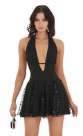 Rigel Luxe Black Dress - Snyvia