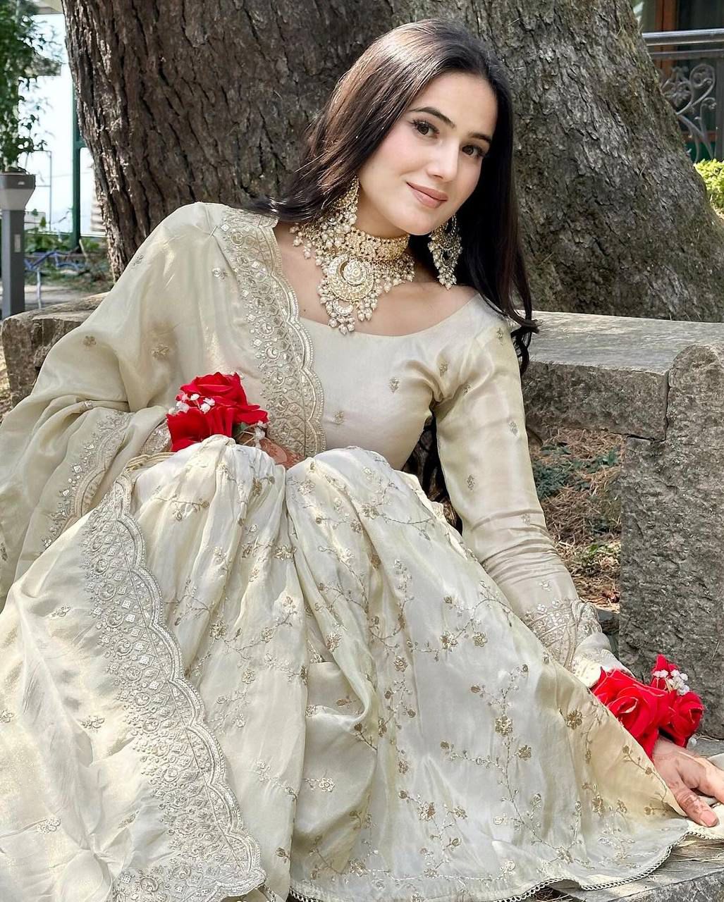 Shehnai White Kurta Sharara