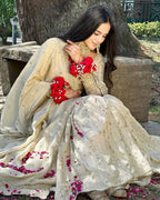 Shehnai White Kurta Sharara
