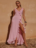 Shyla Glamour Ruffled Maxi Dress - Snyvia