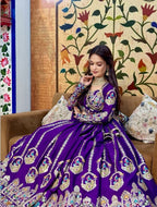 Pure Vichitra Silk Festival Lehenga Choli | Heavy Embroidery Coding Sequence & Thread Work