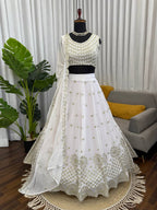 Snyvia - White Lehenga