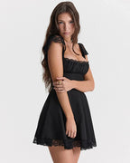 Twilight Black Mini Dress - Snyvia