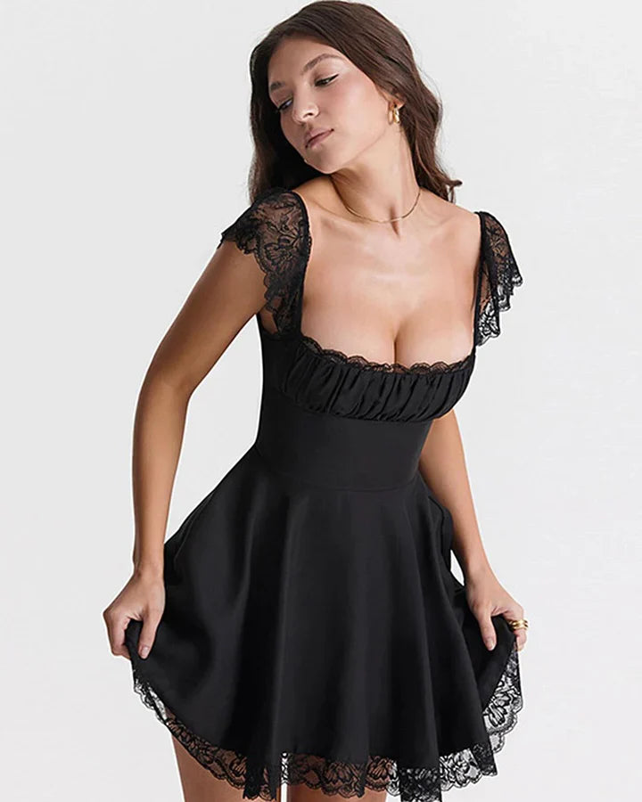 Twilight Black Mini Dress - Snyvia