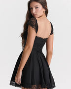 Twilight Black Mini Dress - Snyvia