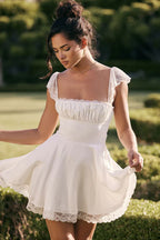 Twilight White Mini Dress - Snyvia