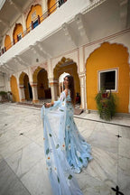 Premium Georgette Lehenga Saree with Dupatta & Blouse | Ready To Wear |