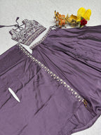 Pure Rangoli Silk Lehenga Choli with Shrug Dupatta | Heavy Embroidery |