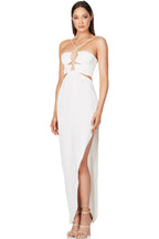 White Luxe Long Dress - Snyvia