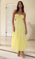 Yellow Summer Elegant One Piece Dress