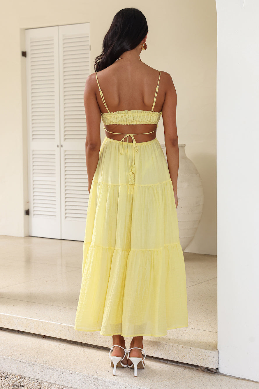 Yellow Summer Elegant One Piece Dress