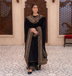 Zaira Luxe Embroidered Party Wear Top Pant Set with Fancy Dupatta