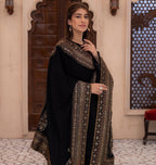 Zaira Luxe Embroidered Party Wear Top Pant Set with Fancy Dupatta