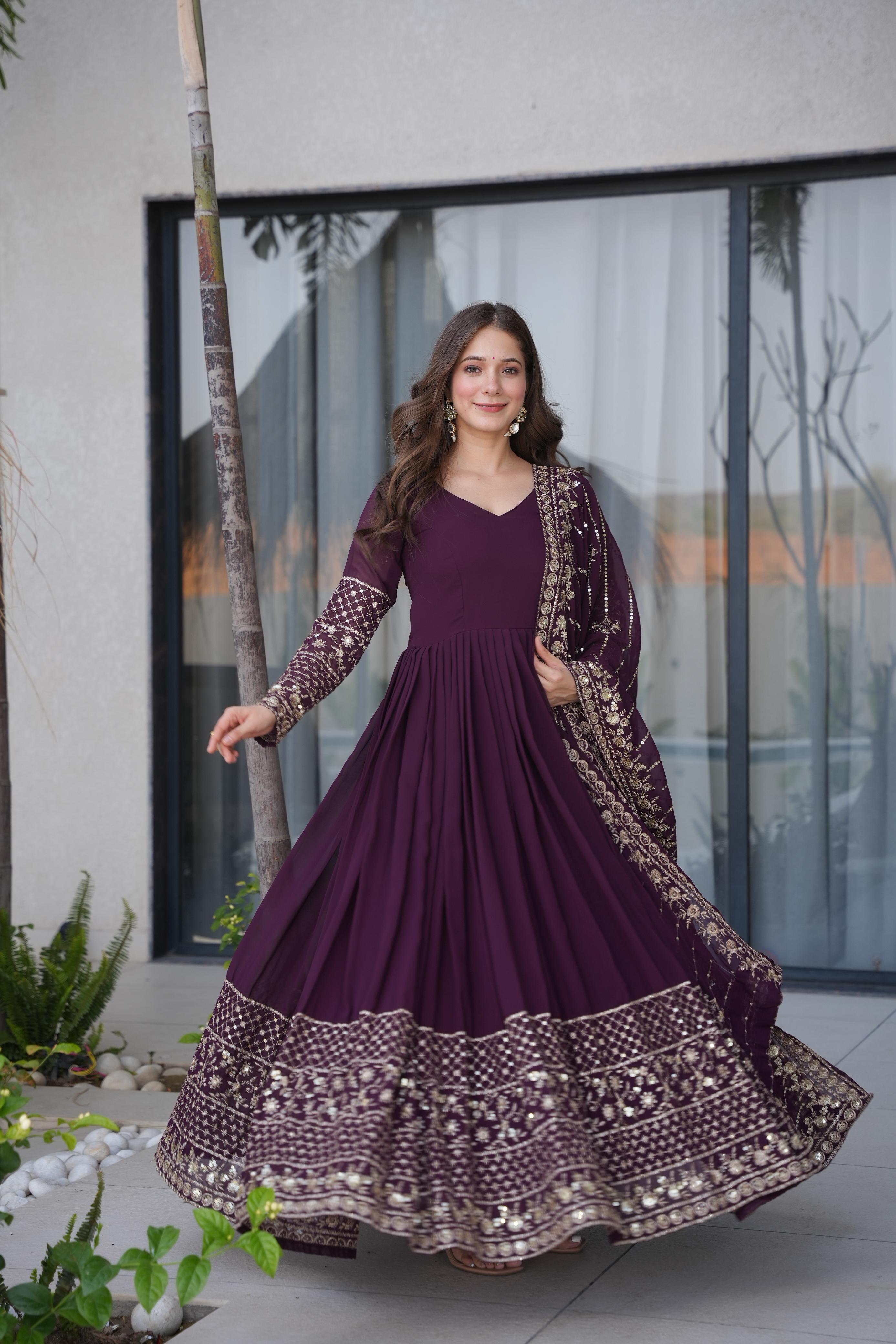 Zeenat-e-Shaahi Anarkali with Dupatta