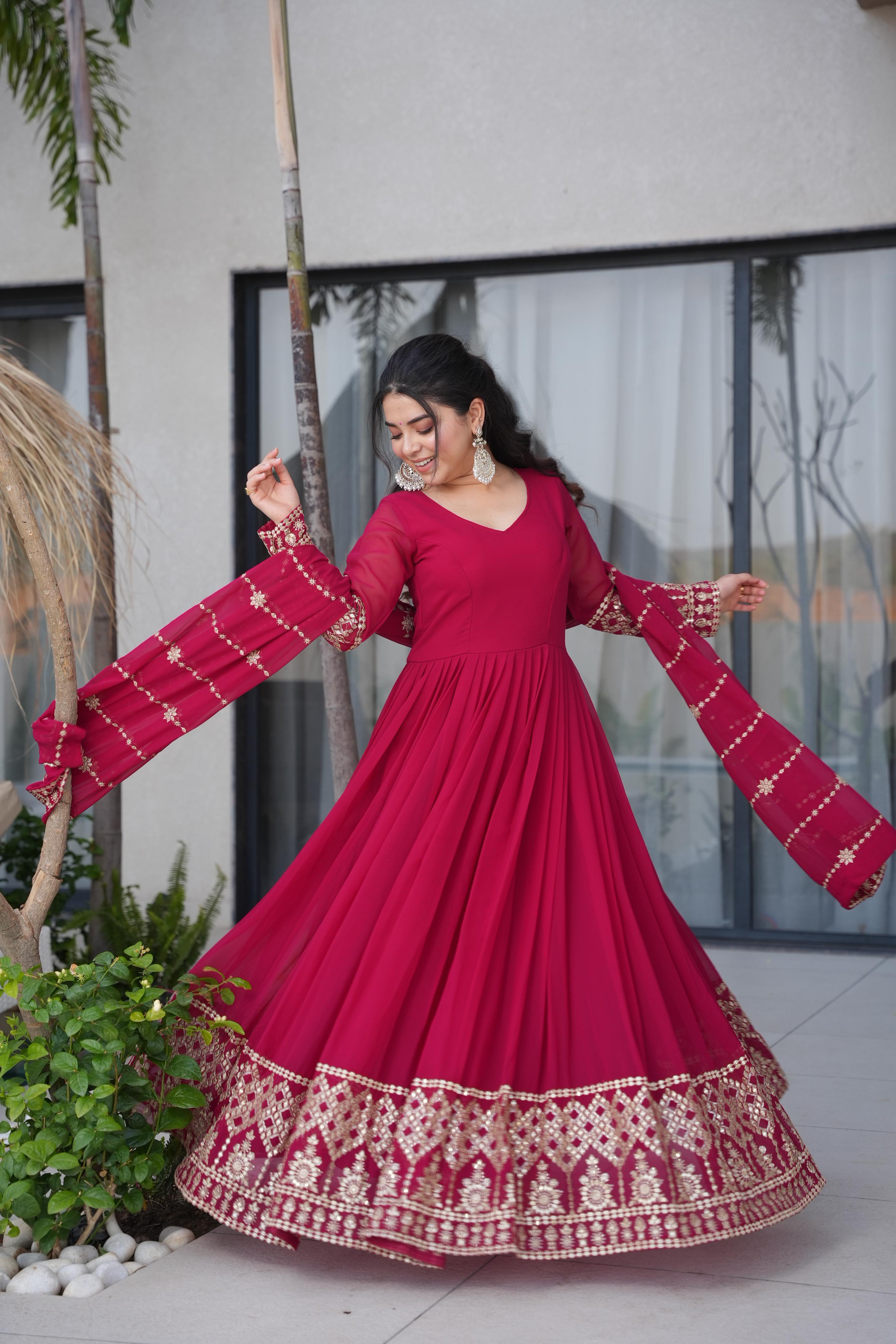 Zeenat-e-Shaahi Anarkali with Dupatta