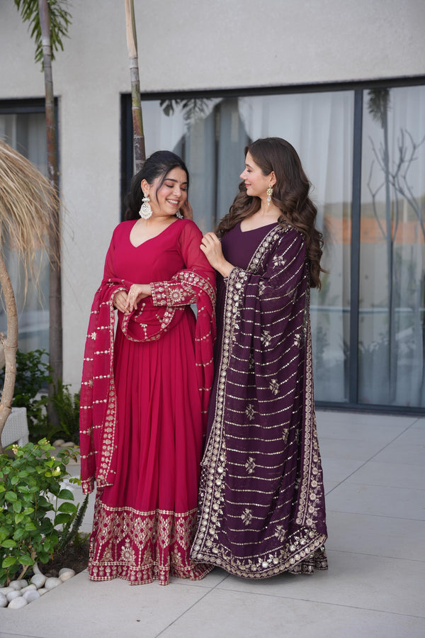 Zeenat-e-Shaahi Anarkali with Dupatta — Snyvia