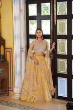 Ready to Wear Georgette Lehenga Choli with Sequins Work for Festive Wear colour variant view