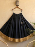 Black Rayon Lehenga for Garba and Dandiya Functions for women | Snyvia