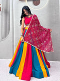 Pure Cotton Lehenga Choli with Colour Kali and Cotton Dupatta for women | Snyvia