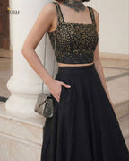 Lehenga Choli for Festive Wear blouse and dupatta detail