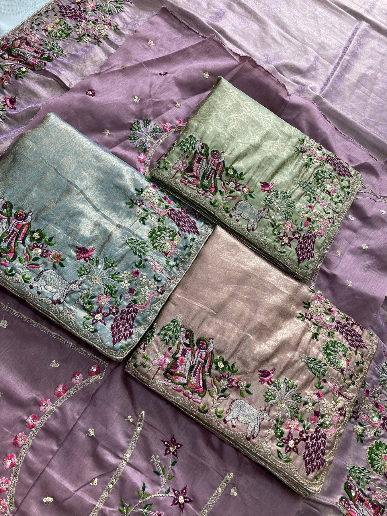 Green Kanjivaram Saree - detail view 13