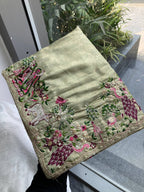 Green Kanjivaram Saree - pallu design detail