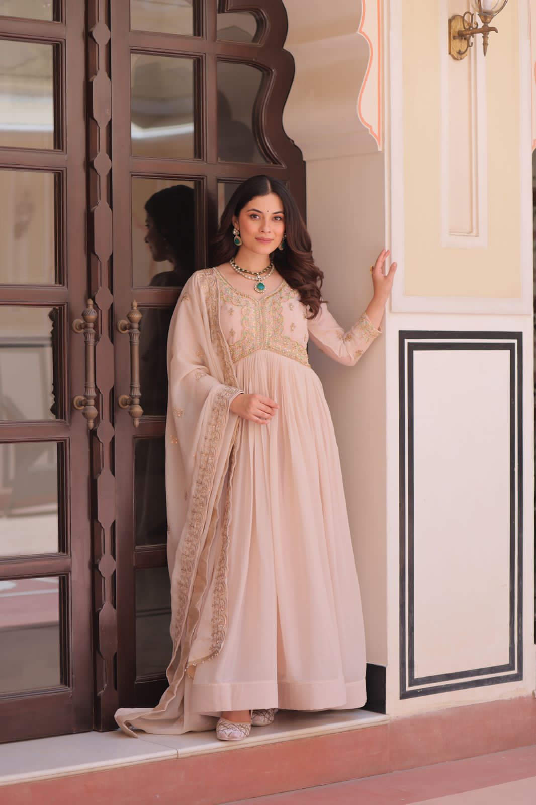 Falak Anarkali Suit with Dupatta