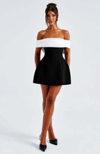 Back Bow Dual style Mini Dress