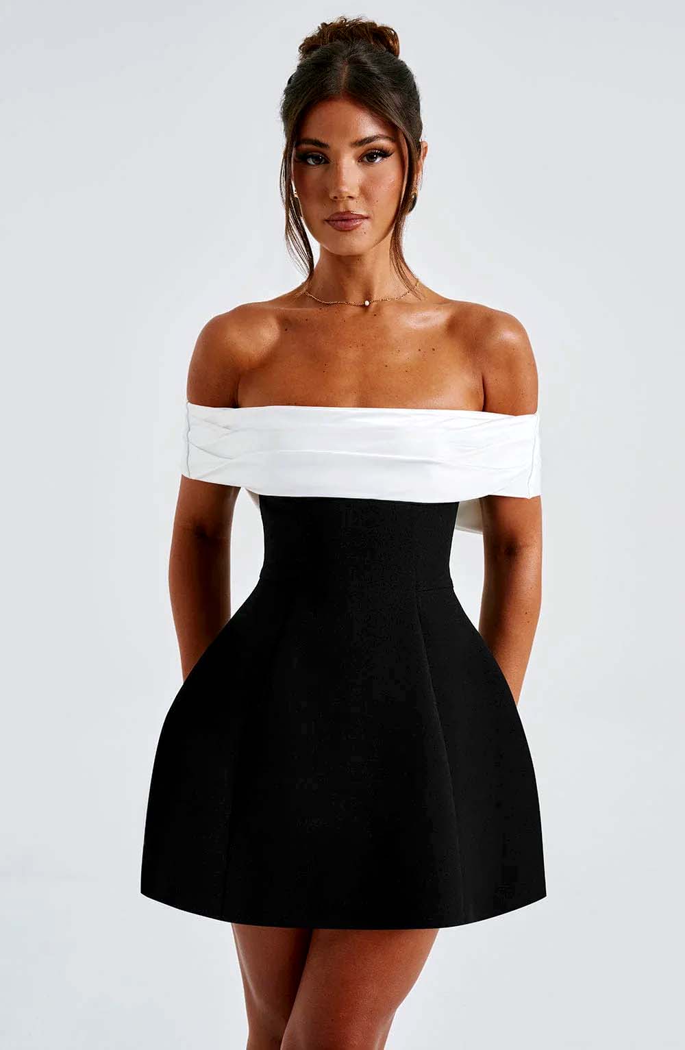 Back Bow Dual style Mini Dress