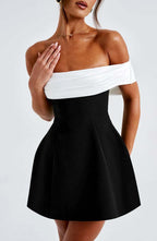 Back Bow Dual style Mini Dress