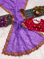 Georgette Saree - detail view 11
