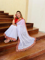 Georgette Saree - detail view 17